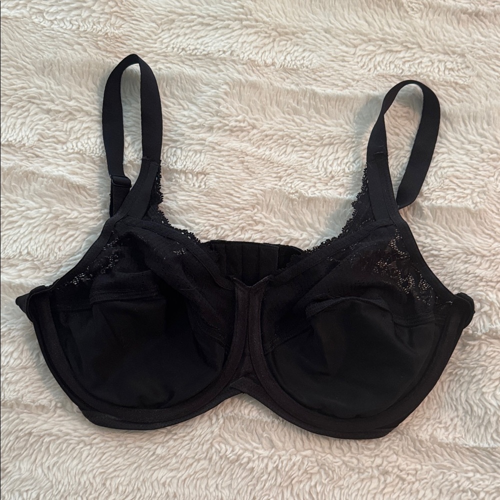 Lilyette Black Underwire Lace Bra